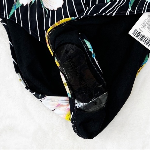 NWT Urban Outfitters Out From Under Floral Striped Strappy One Piece Swimsuit - Picture 6 of 7